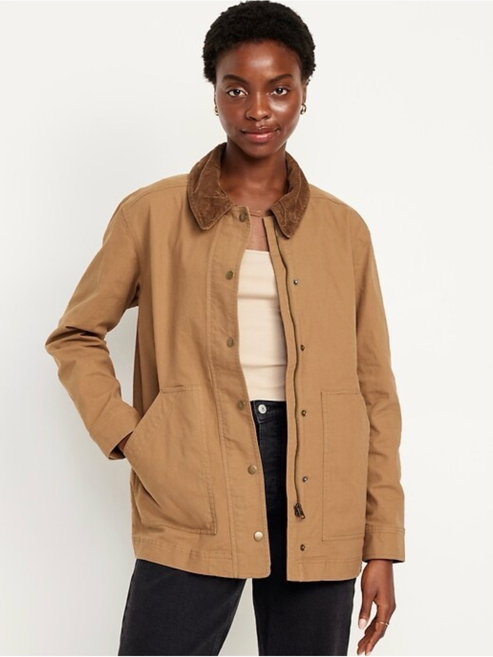 Old Navy Barn Campus Jacket – Tan – XS – NWT